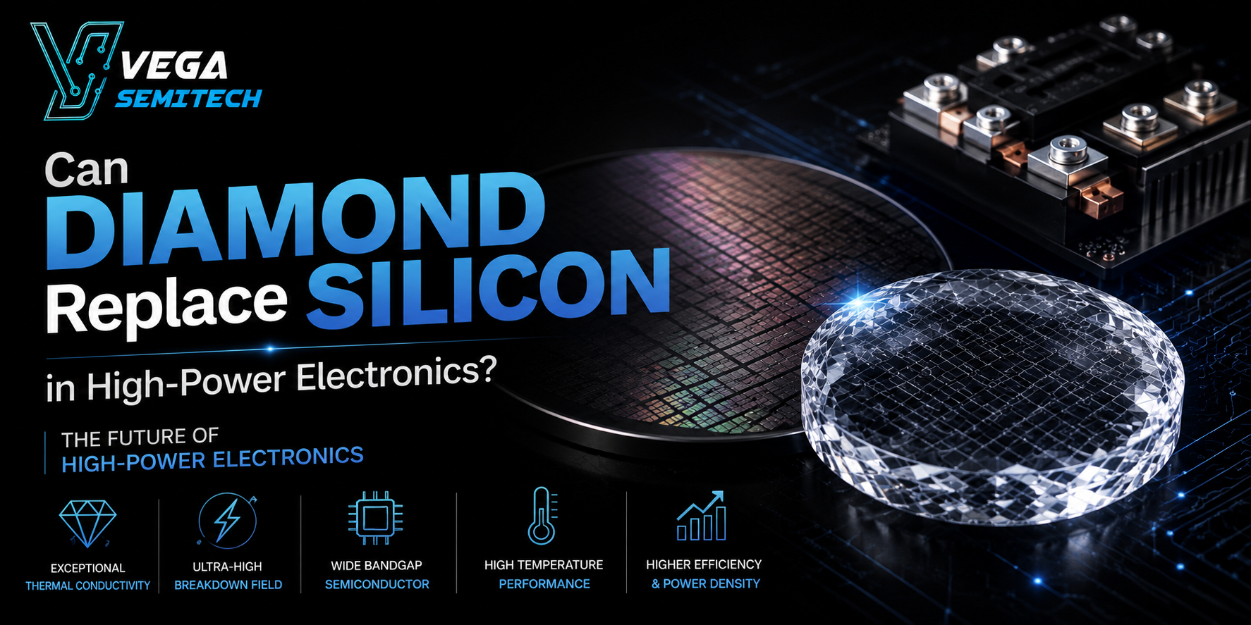 Can Diamond Replace Silicon in High-Power Electronics?