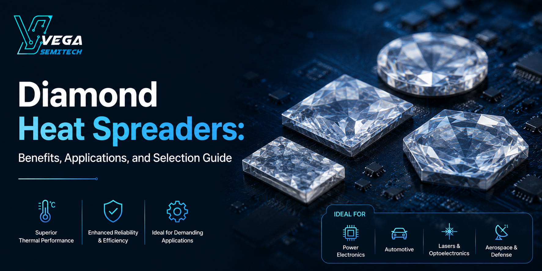 Diamond Heat Spreaders: Benefits, Applications, and Selection Guide