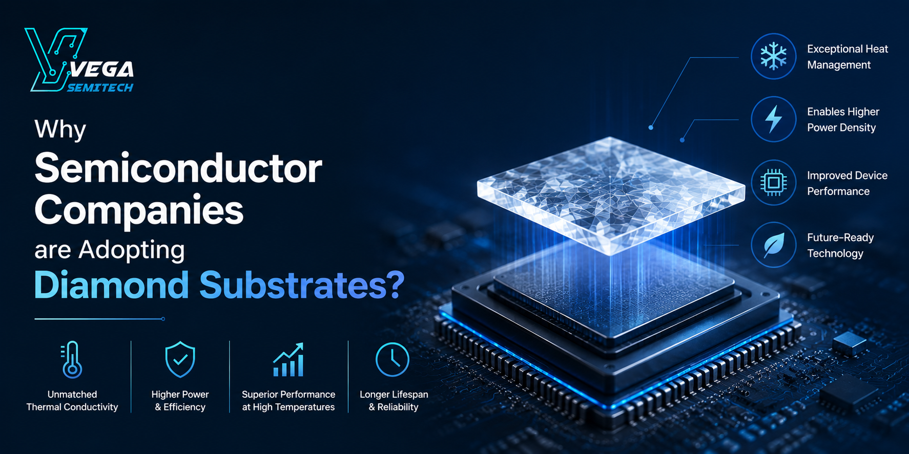 Why Semiconductor Companies are Adopting Diamond Substrates?